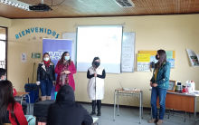 Estudiantes de liceo técnico María Auxiliadora de Colín Maule